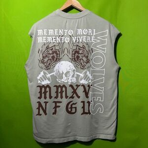 Large Darc Sport Wolves Memento Mori Gym Workout Sleeveless Shirt 244/1000